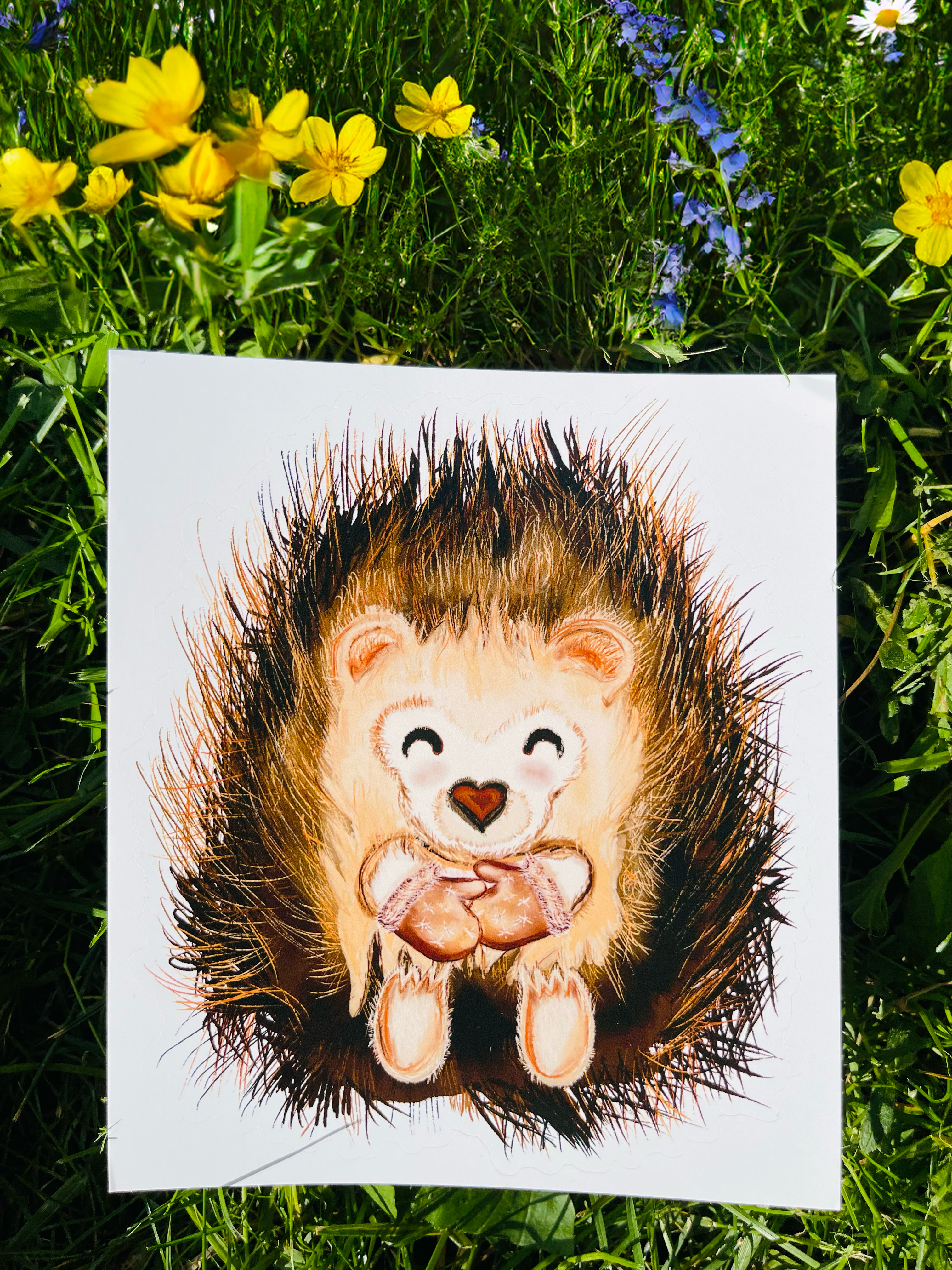 Porcupine Hugs Sticker 🦔