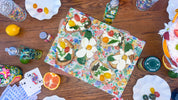 Citrus Garden in Creme | Glass Cutting Board