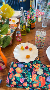 Citrus Garden Navy Cloth napkin set