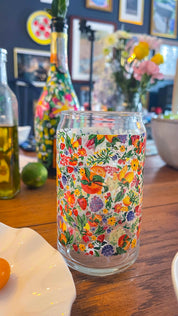 Citrus Garden Can-shaped glass