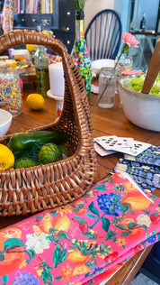 Citrus Garden Pink Cloth napkin set