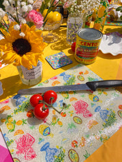 Italian Summer | Glass Cutting Board 🍋