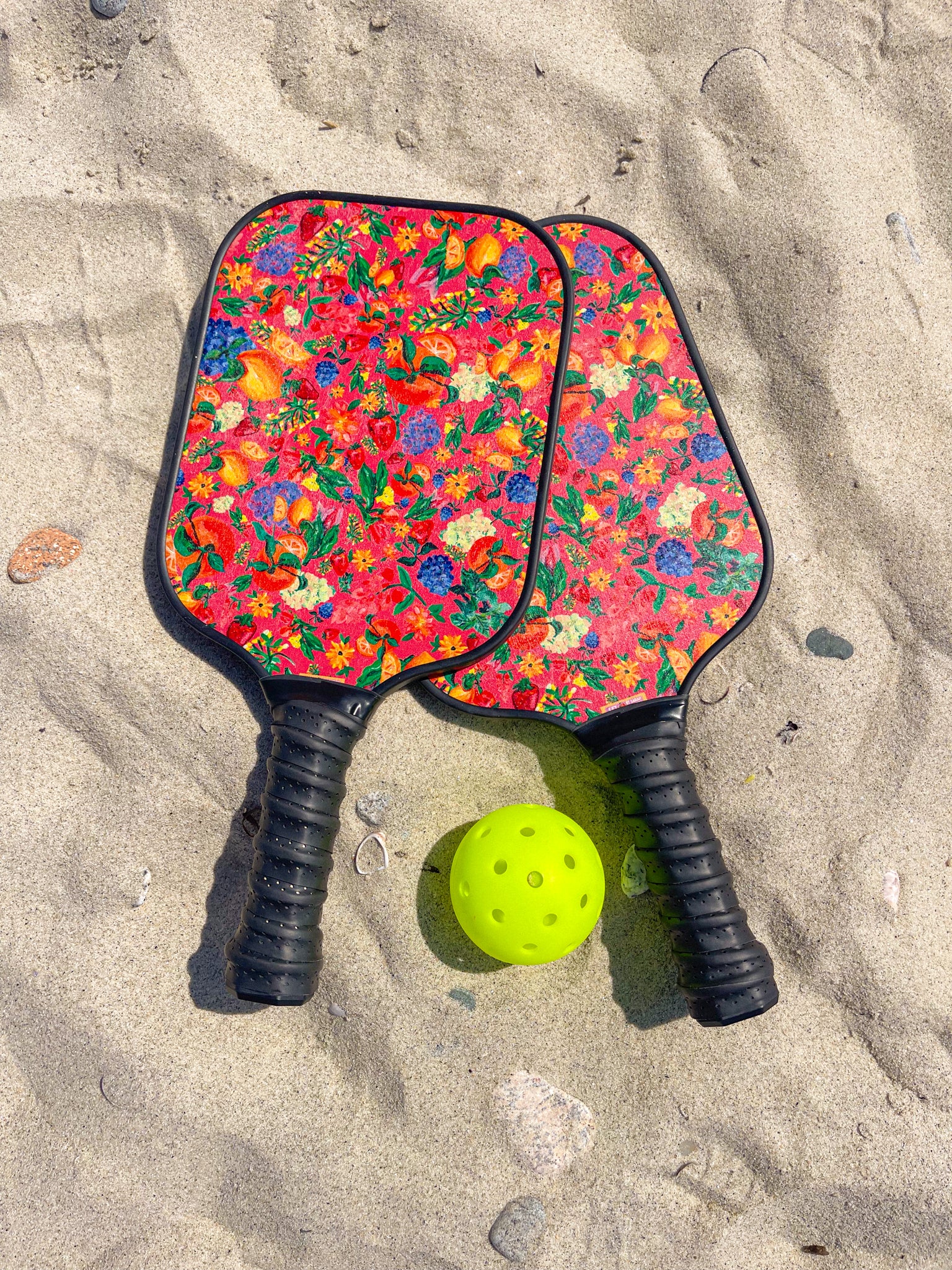 Citrus Garden Pink Pickleball Paddle Set