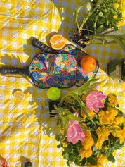Painted Hydrangea's & Lilacs Gold Pickleball Paddle Set