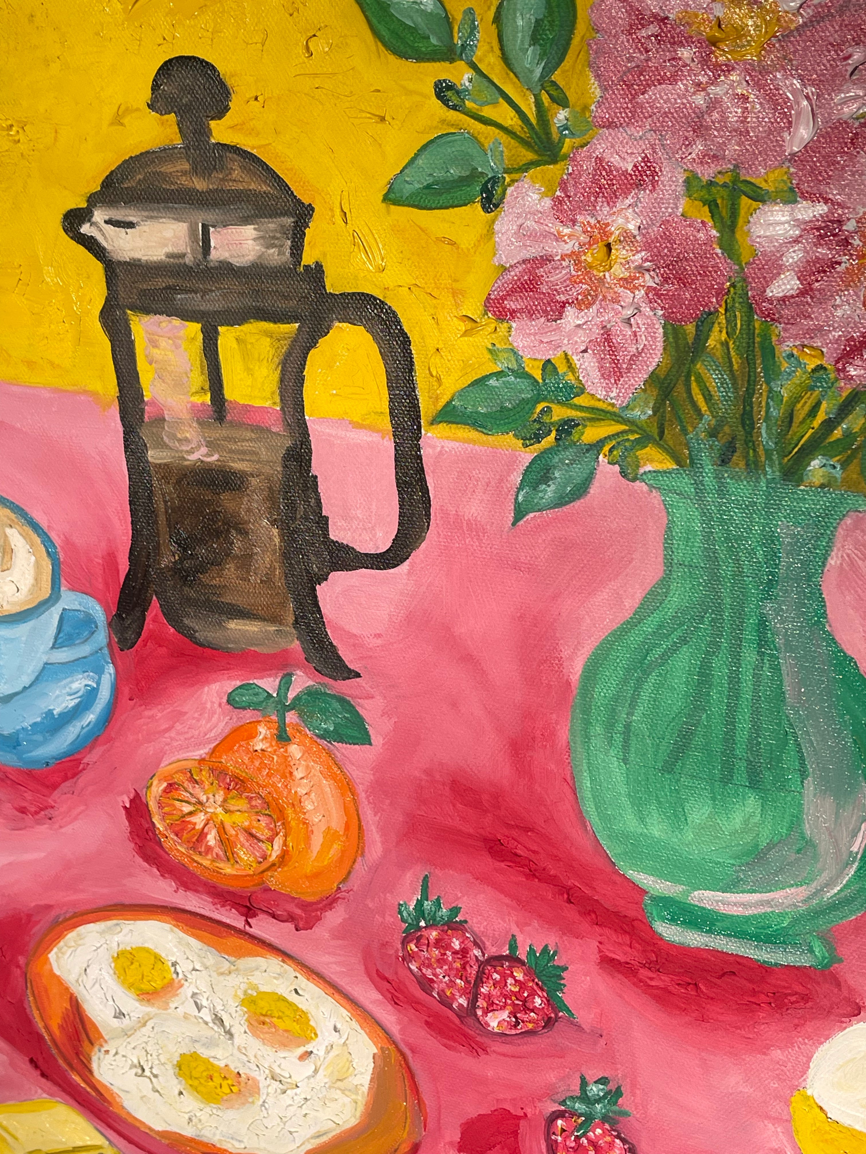 “Pressed Breakfast” 🥞🍳 | SALT Charity Original Oil Painting