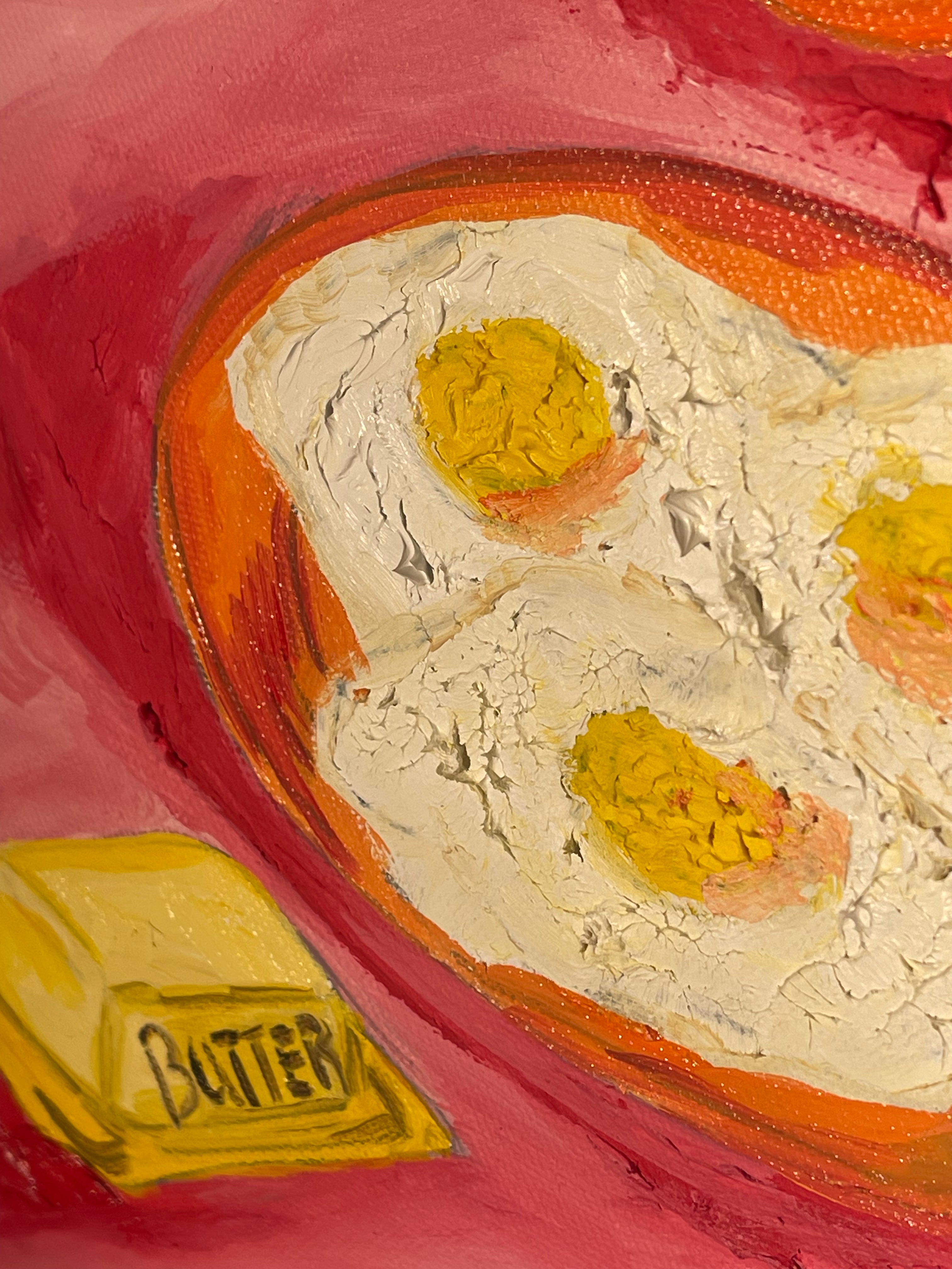 “Pressed Breakfast” 🥞🍳 | SALT Charity Original Oil Painting