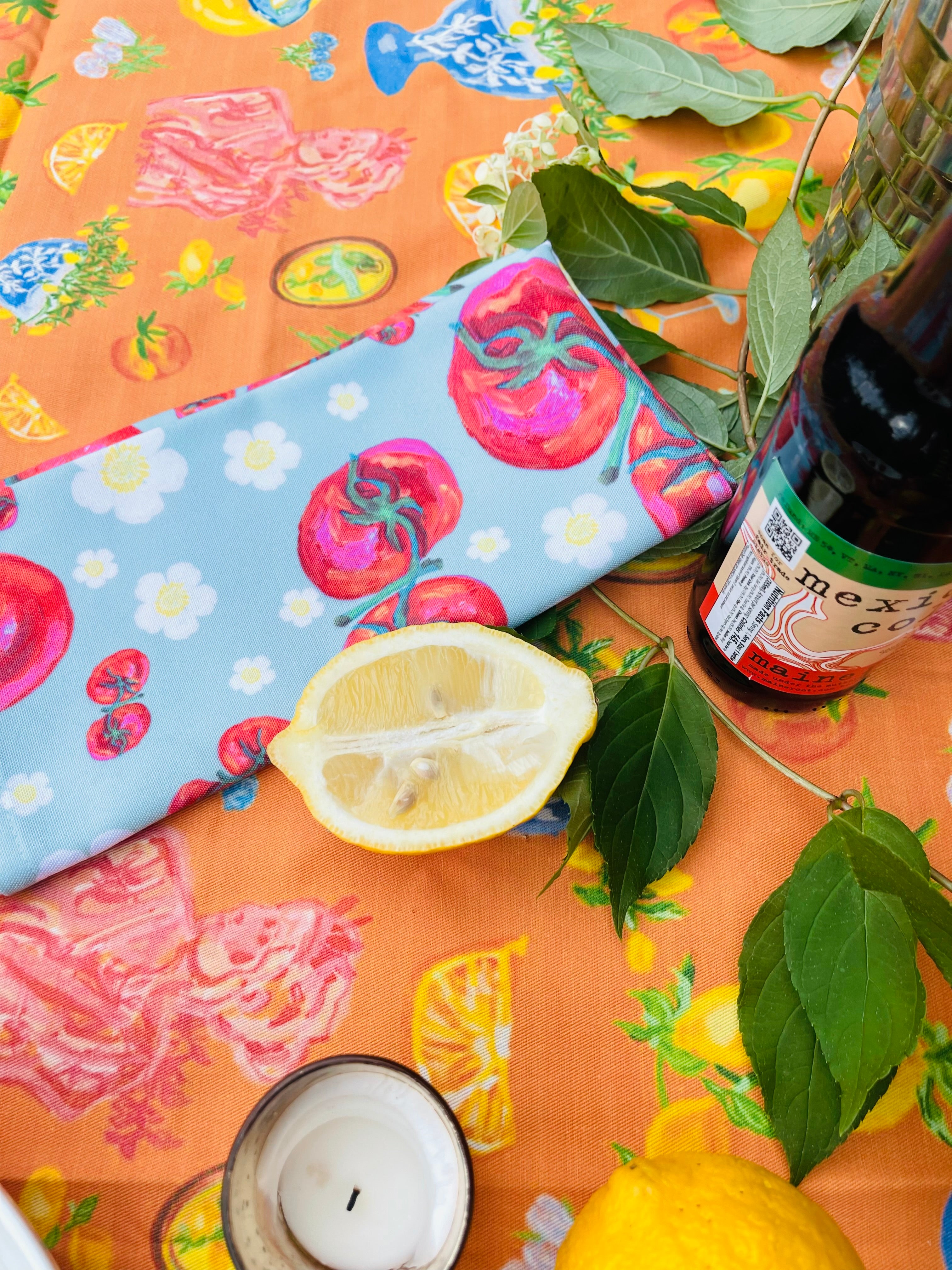 Green Tomato Napkin Set