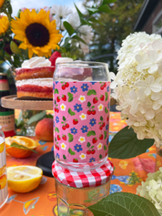 Cherries & Flowers | Everyday Can Glass 🍒