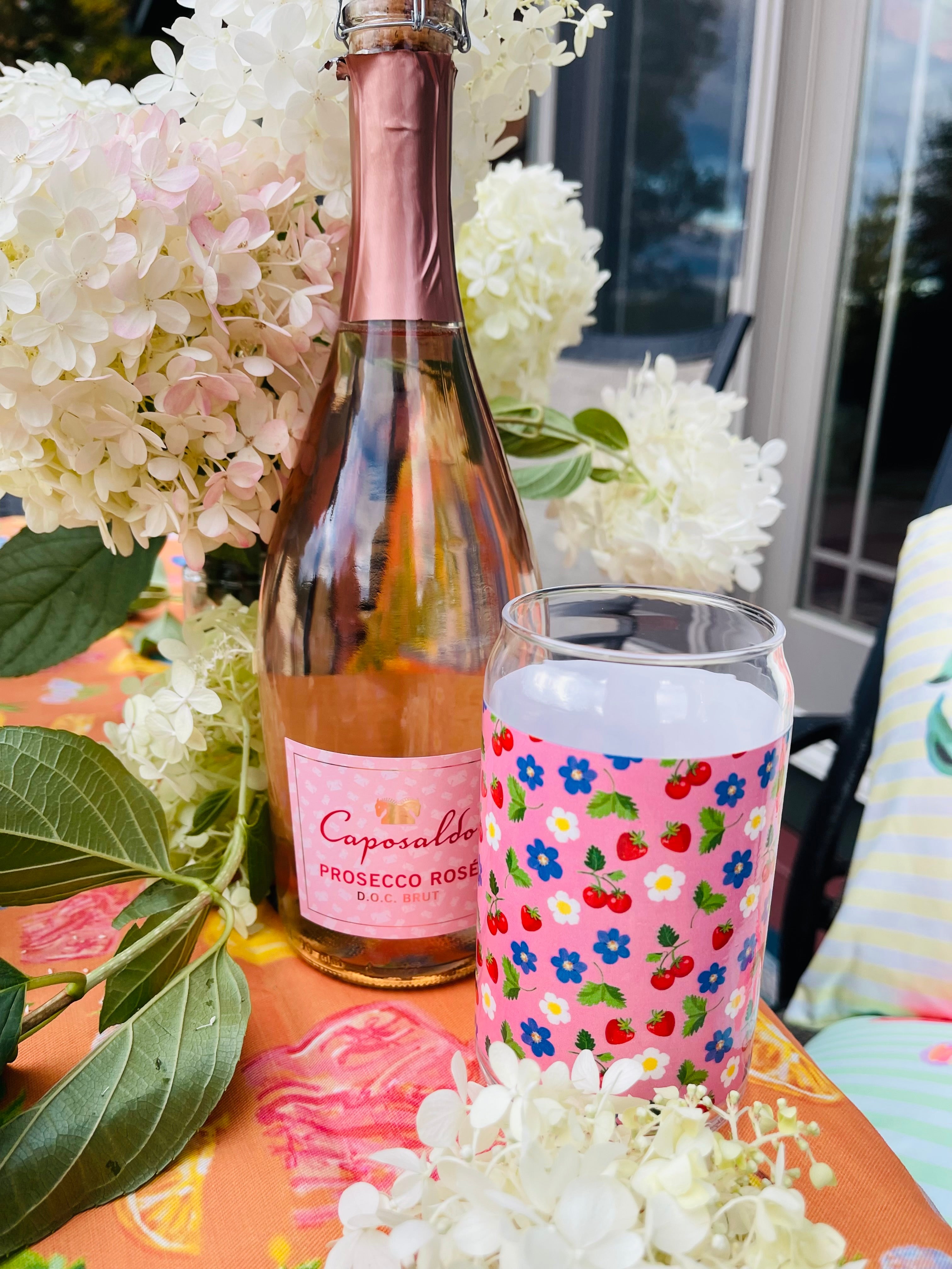 Cherries & Flowers | Everyday Can Glass 🍒