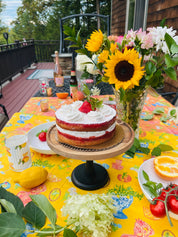Italian Summer | Yellow Square Tablecloth 🍋
