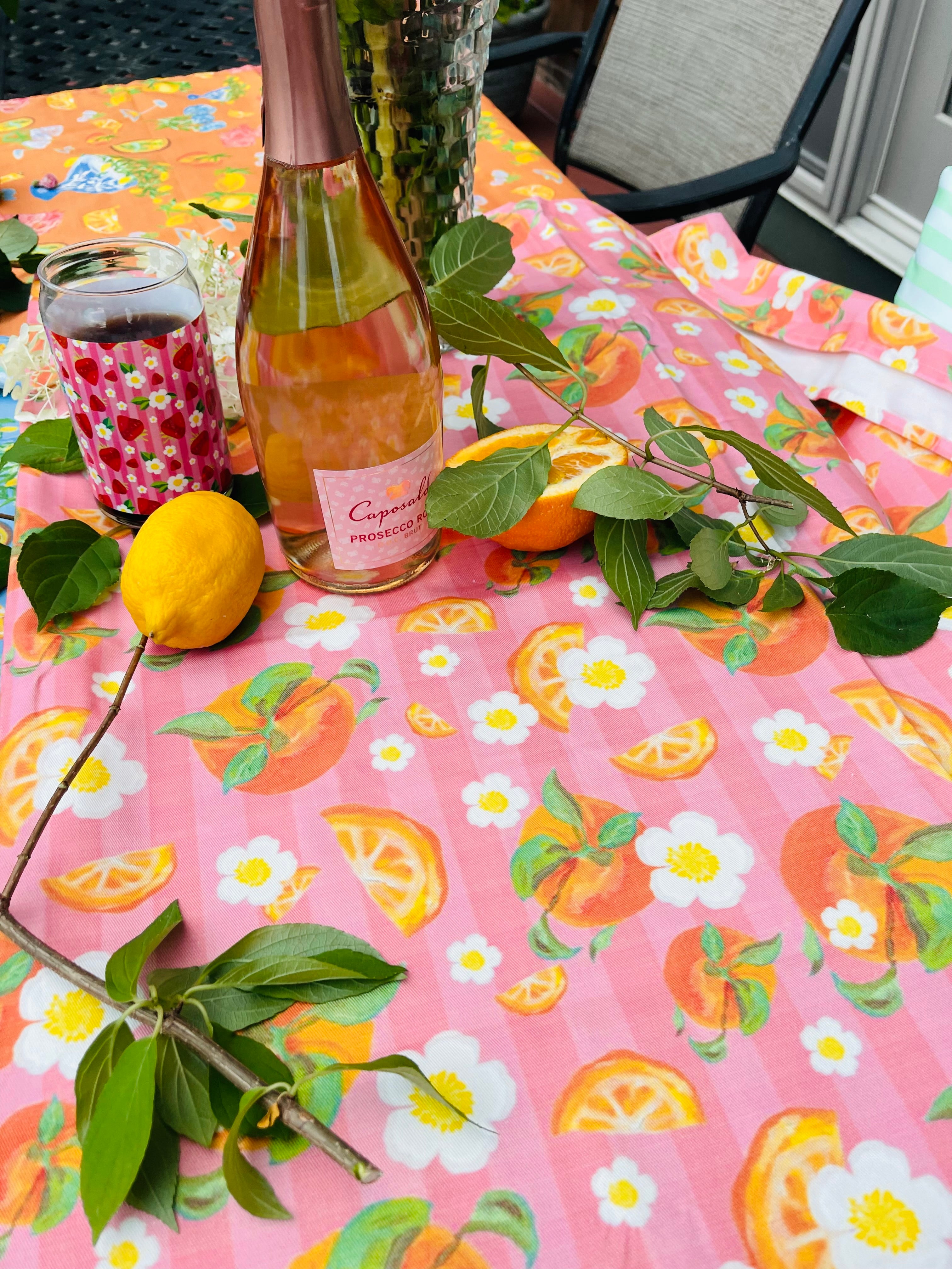 Floral Orange | Tablecloth 🍊