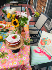 Floral Orange | Tablecloth 🍊