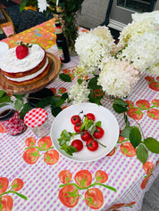 Gingham Tomato | Square Tablecloth 🍅