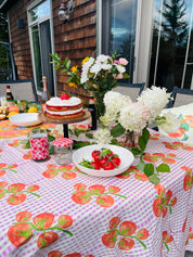 Gingham Tomato | Square Tablecloth 🍅