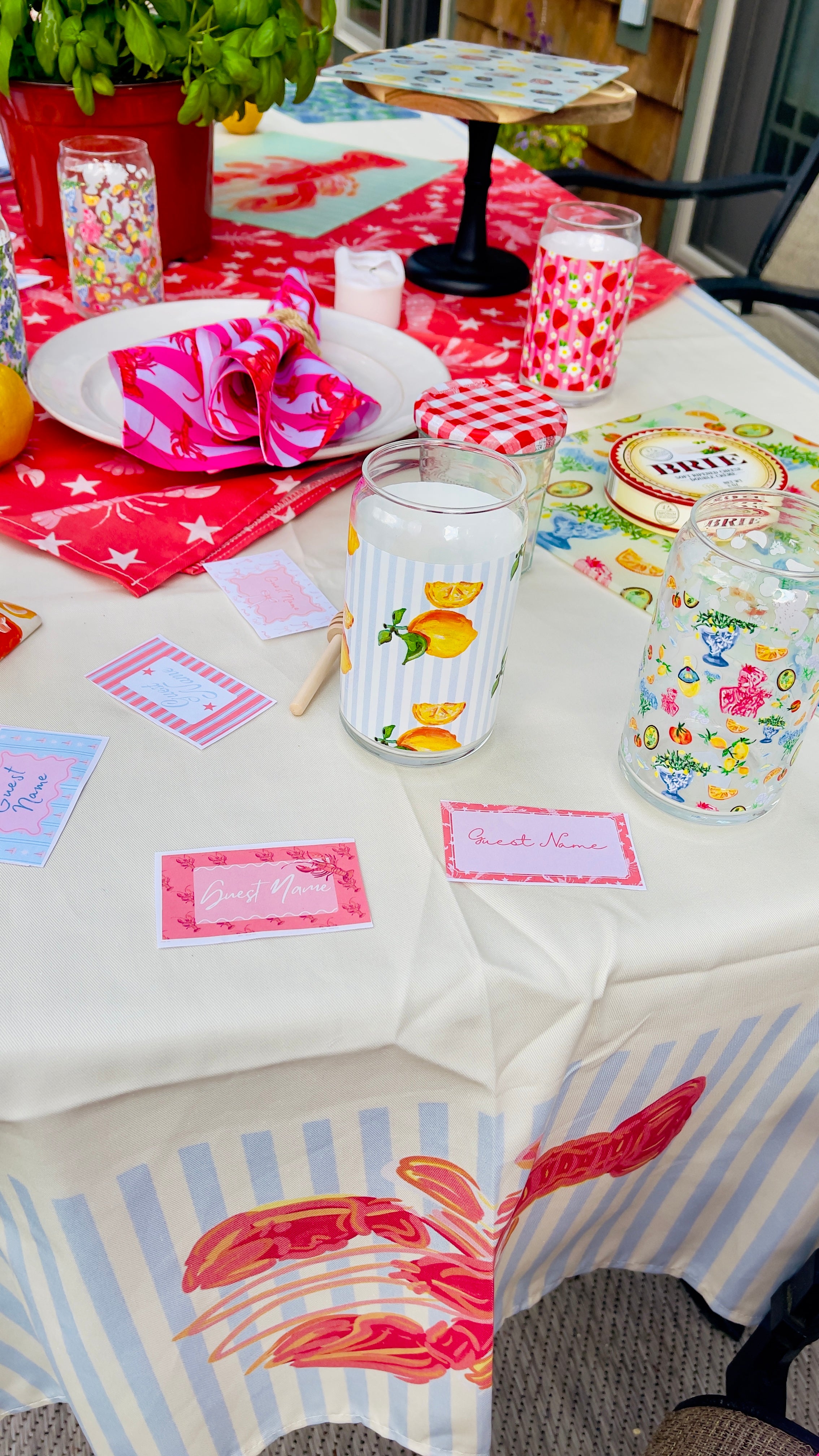 Nautical Printable Table Name Cards | Canva Digital Template 🇺🇸