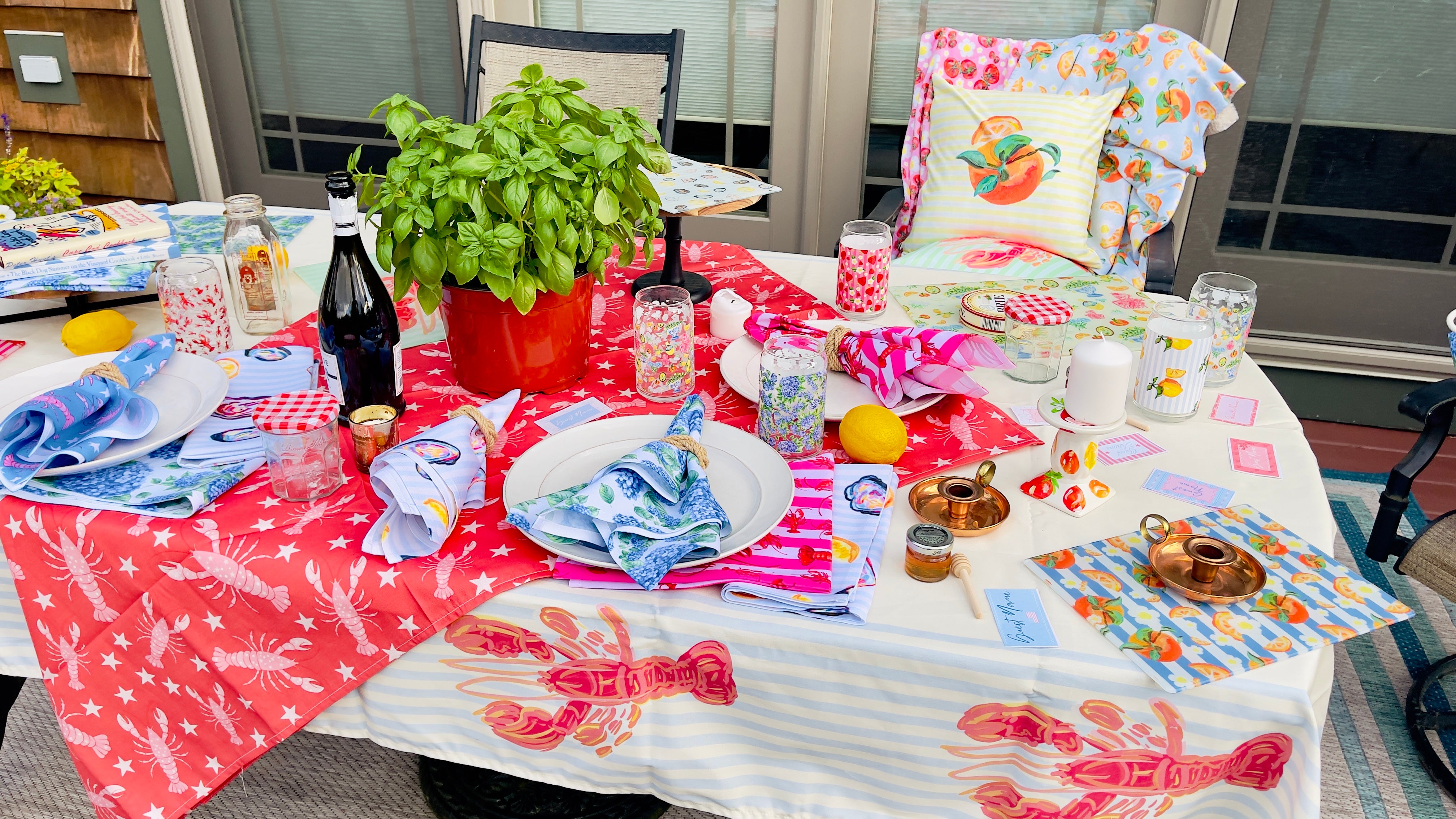 Nautical Lobster | Tablecloth 🦞