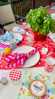 Pink Striped Lobster Napkin Set 🦞
