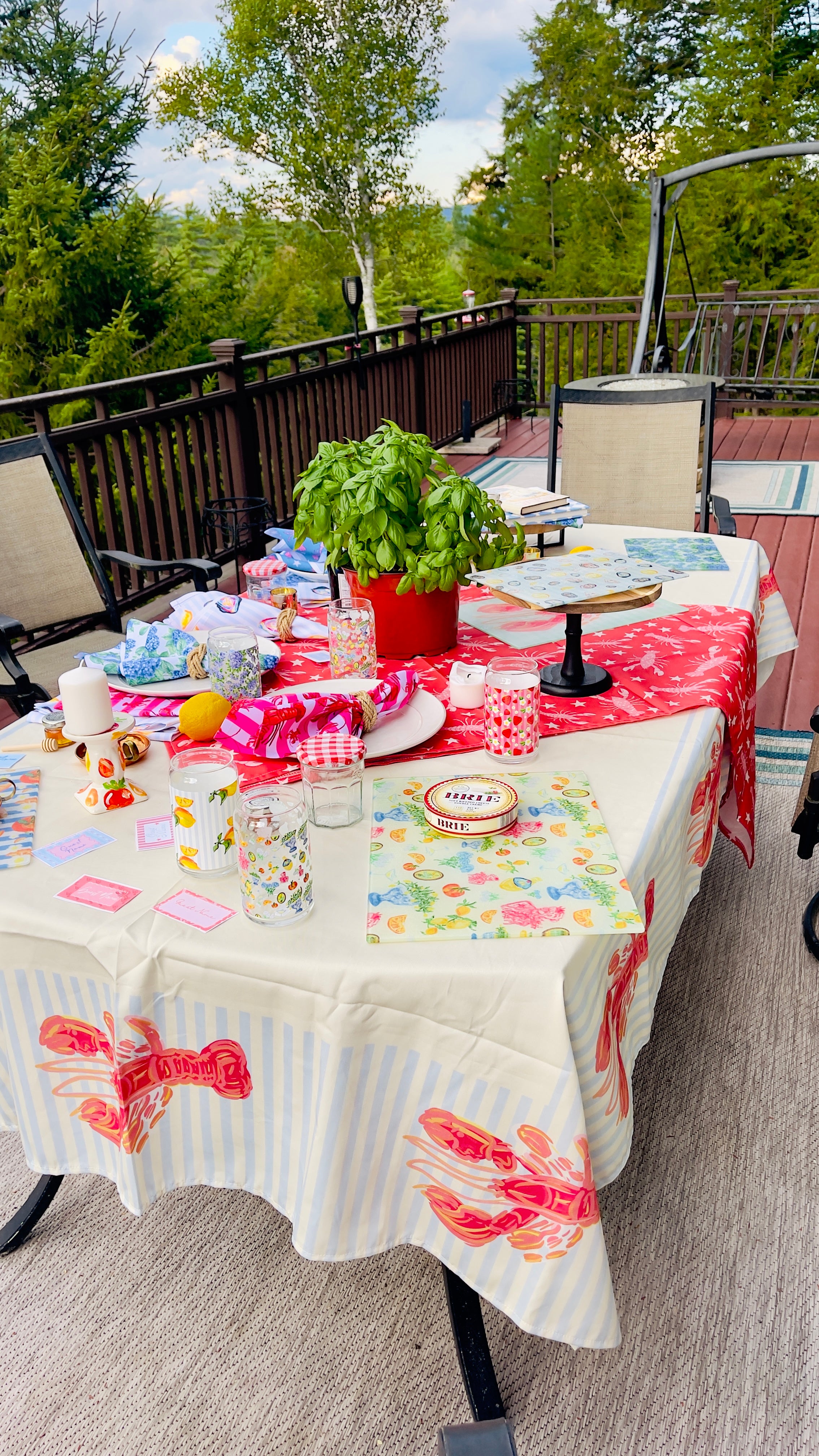 Nautical Lobster | Tablecloth 🦞
