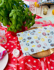 Oyster Stripes | Glass Cutting Board