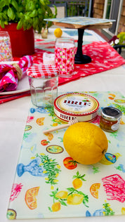 Italian Summer | Glass Cutting Board 🍋