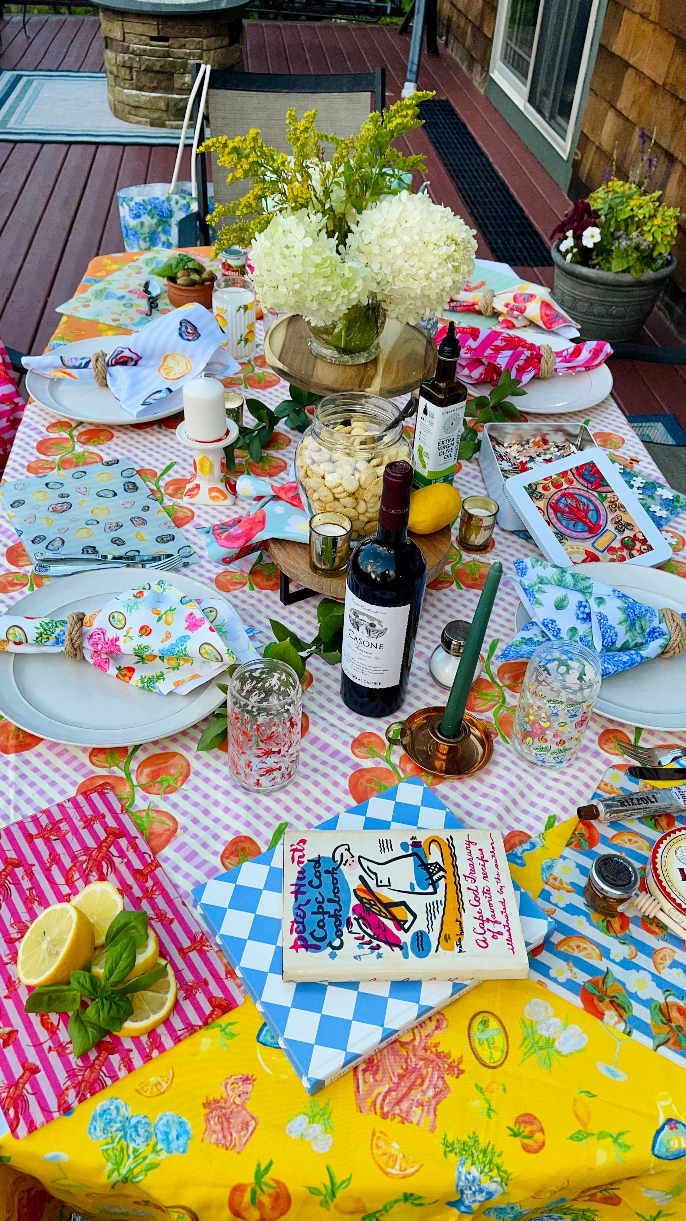 Italian Summer | Yellow Square Tablecloth 🍋