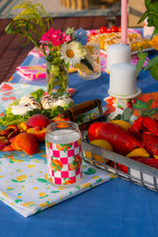 Zesty Blue Orange | Tablecloth 🍊