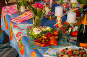 Zesty Blue Orange | Tablecloth 🍊