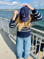 Navy Anchor Distressed Everyday Hat ⚓️