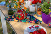 Citrus Garden Navy Cloth napkin set