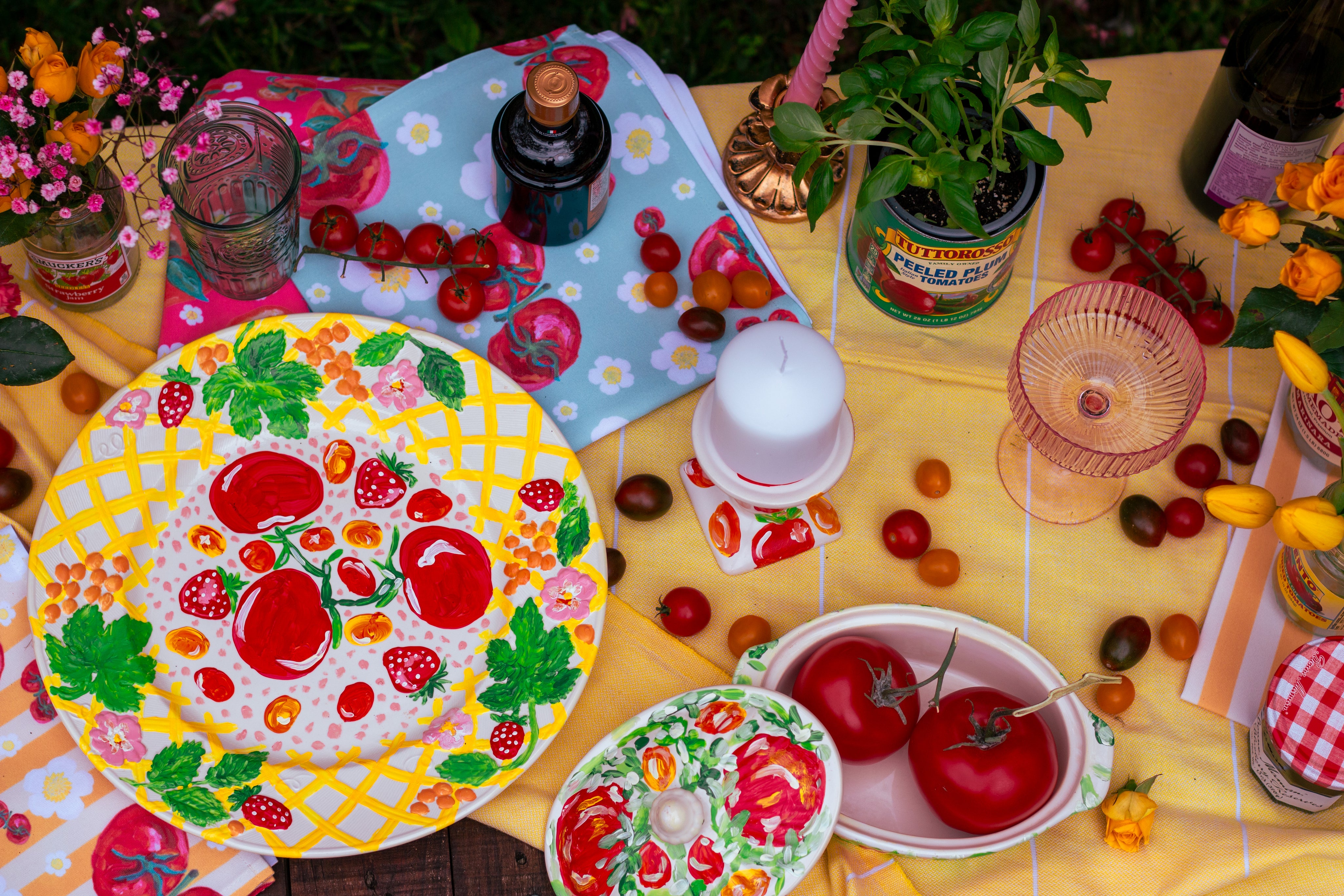 Tomato Ceramic Dish 1-Piece with Lid 🍅