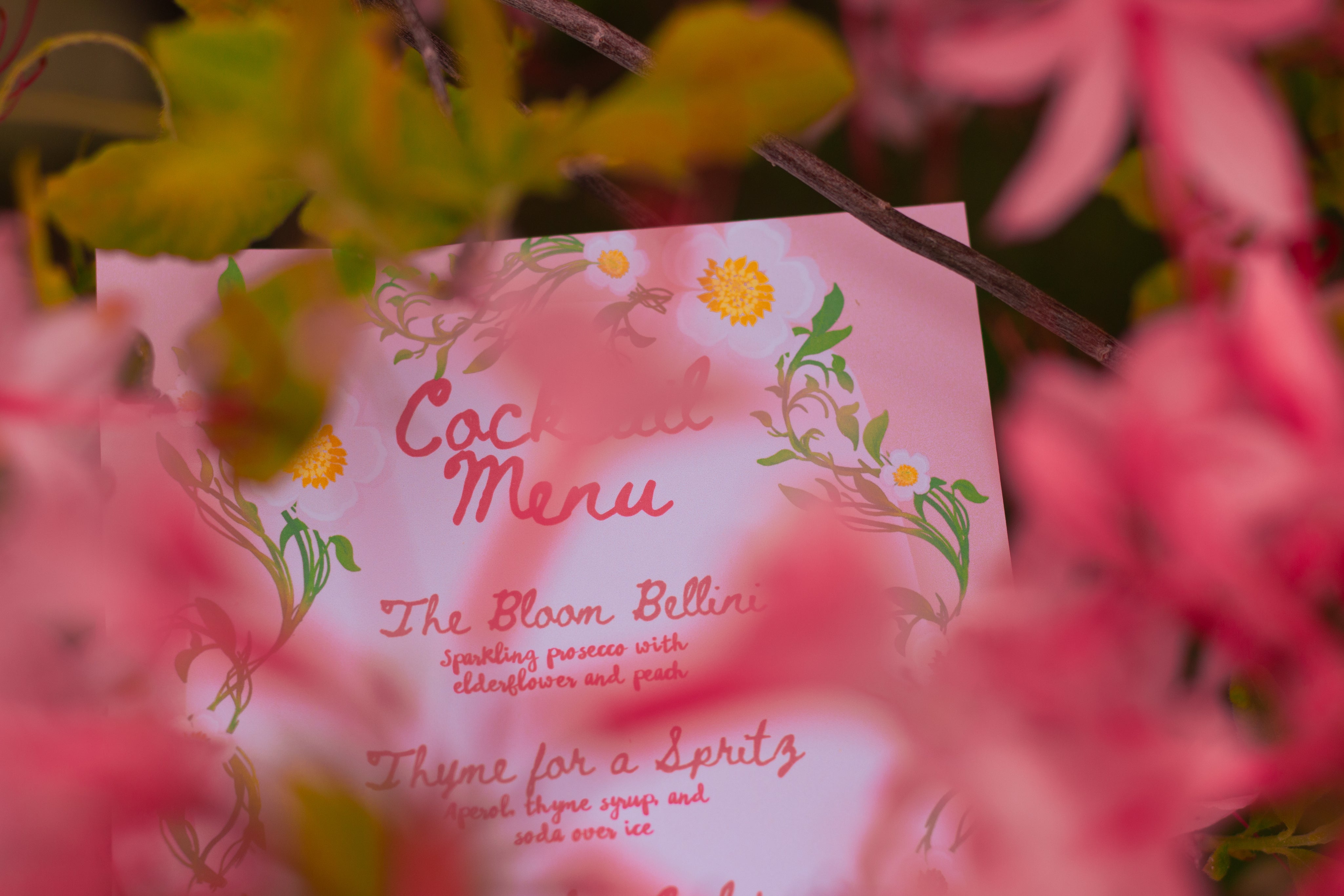 Spring Celebration Invite & Menu Canva Template 🌸