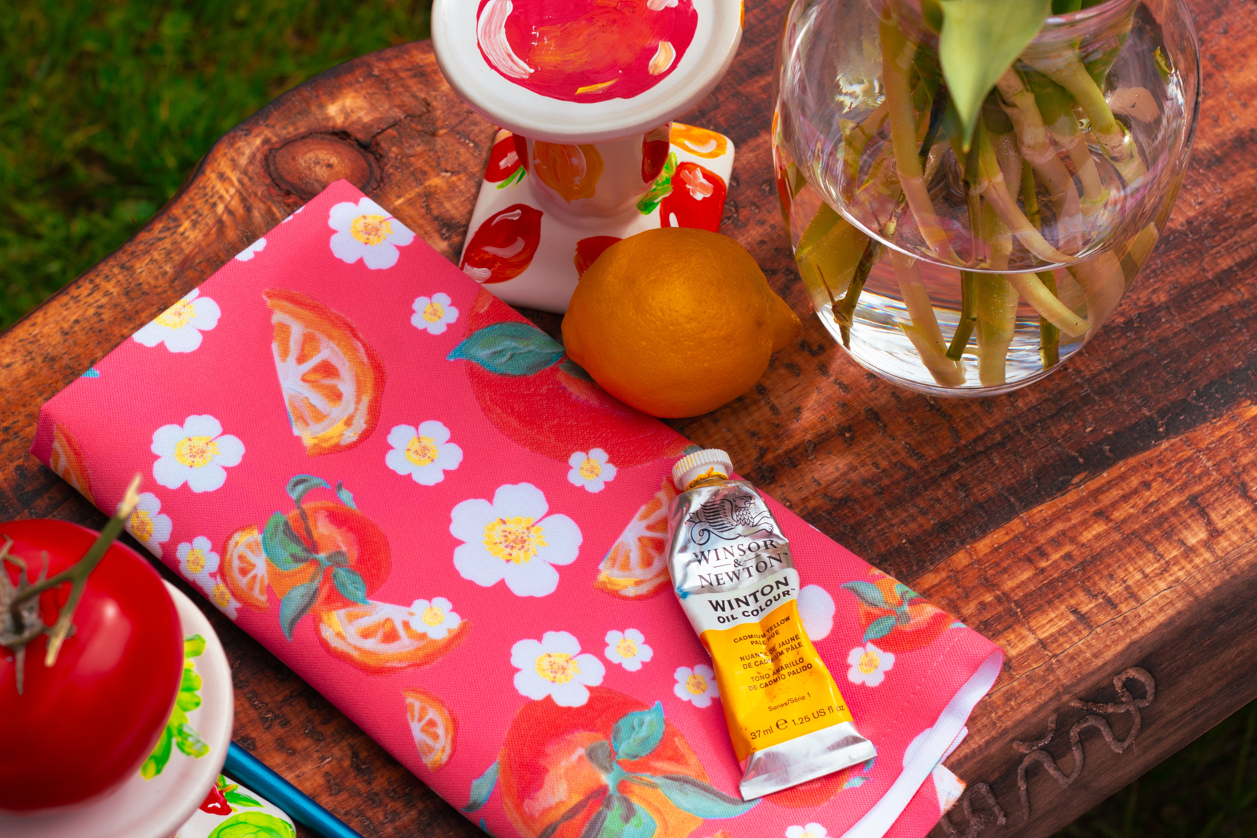 Garden Stripe Napkin Set 🌱