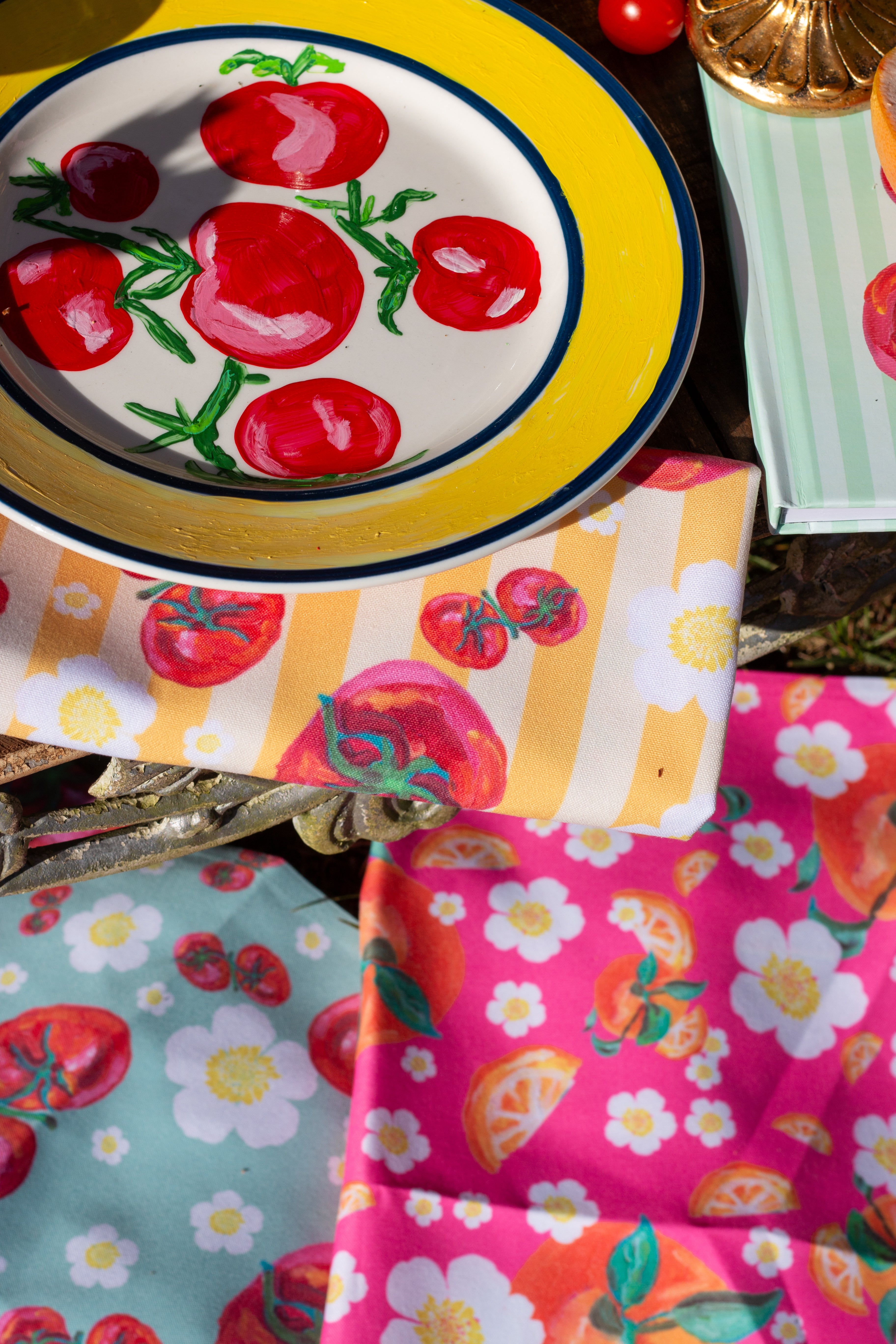 Garden Stripe Napkin Set 🌱