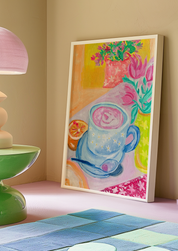 Lattes & Tulips Fine Art Print 🌷