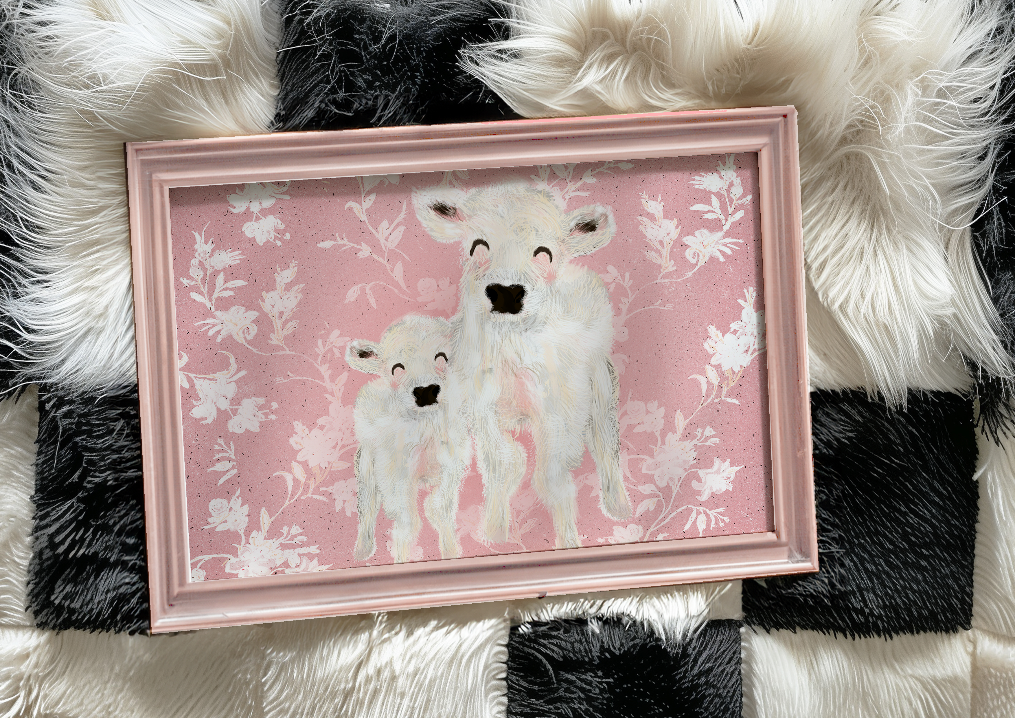 Cute Baby Cows Fine Art Print 🐮