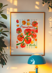 Tomatoes in Garlic Fine Art Print 🌿