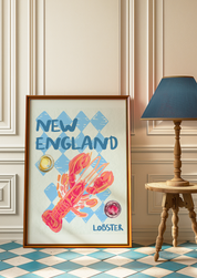 New England Lobster Fine Art Print 🦞