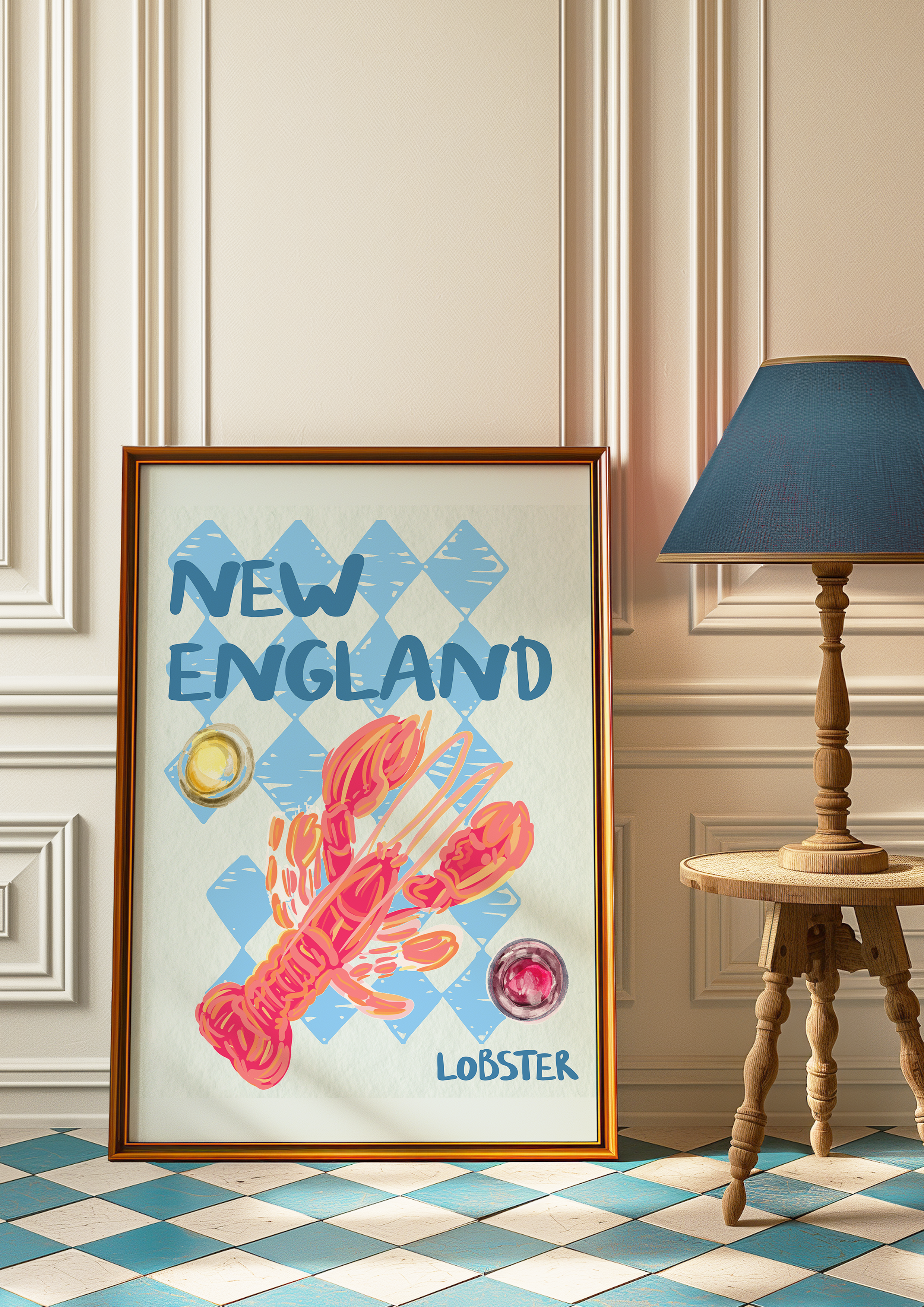 New England Lobster Fine Art Print 🦞