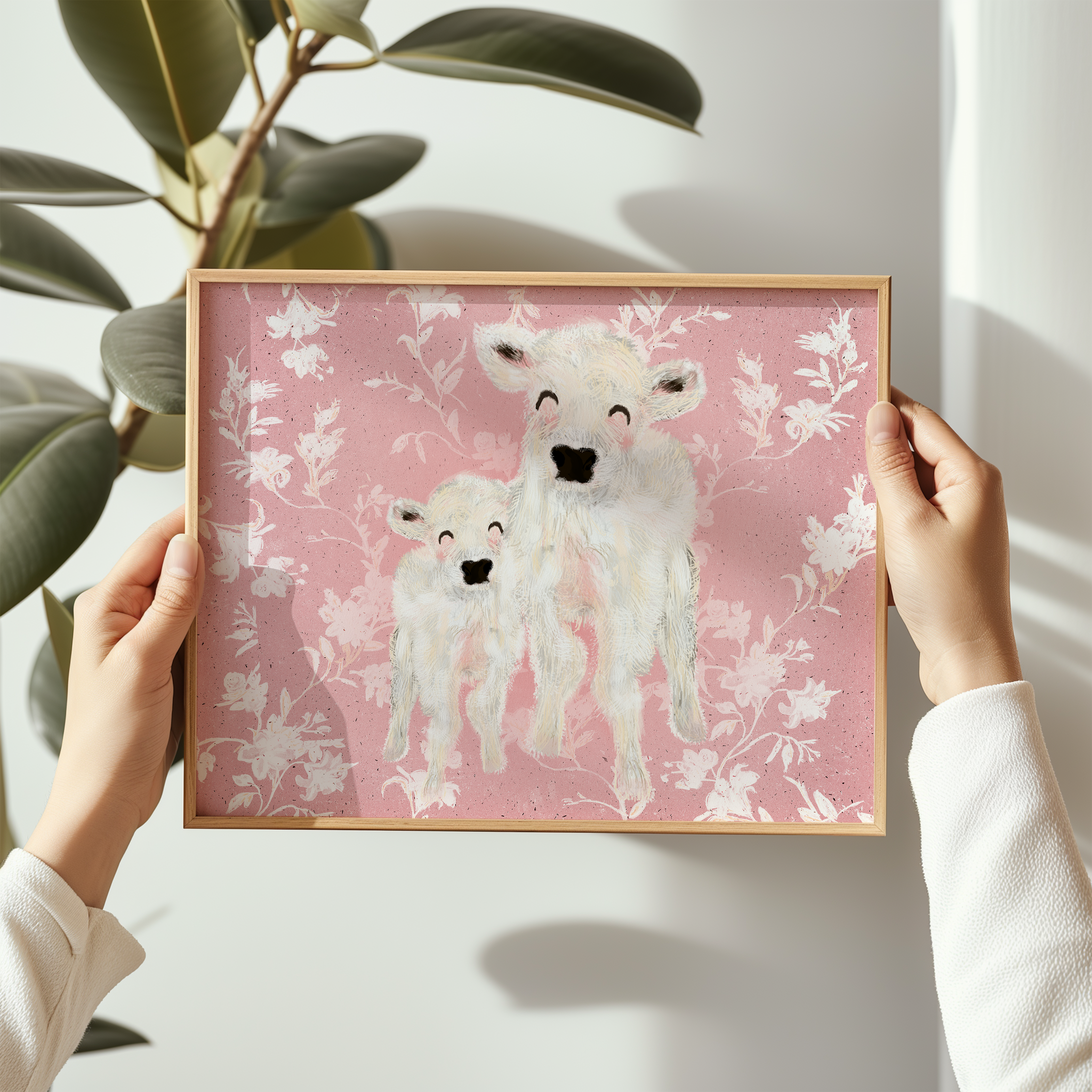 Cute Baby Cows Fine Art Print 🐮