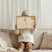 Nursery Baby Giraffe Fine Art Print 🦒