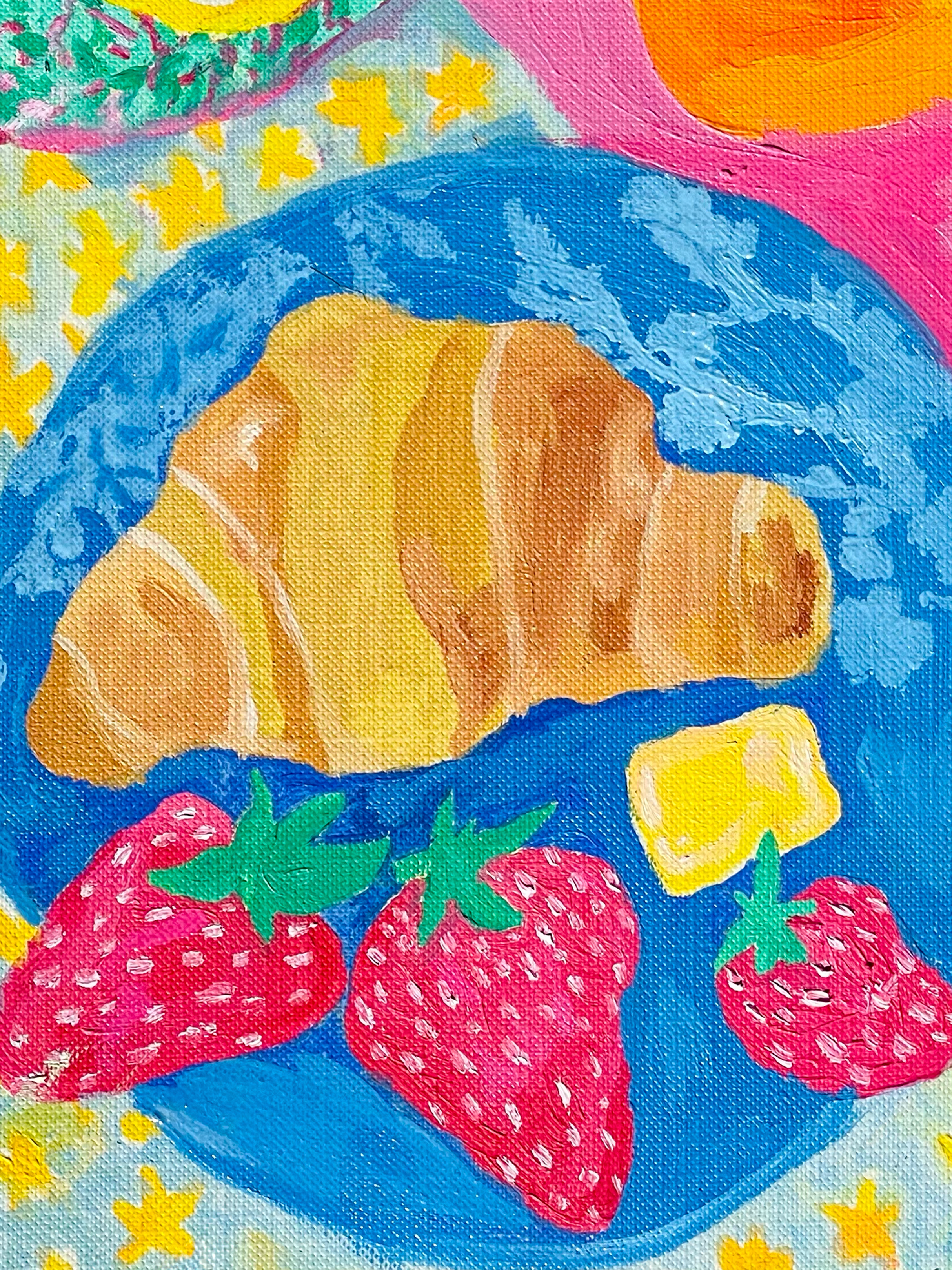Summer Breakie Original Oil Painting 🥐