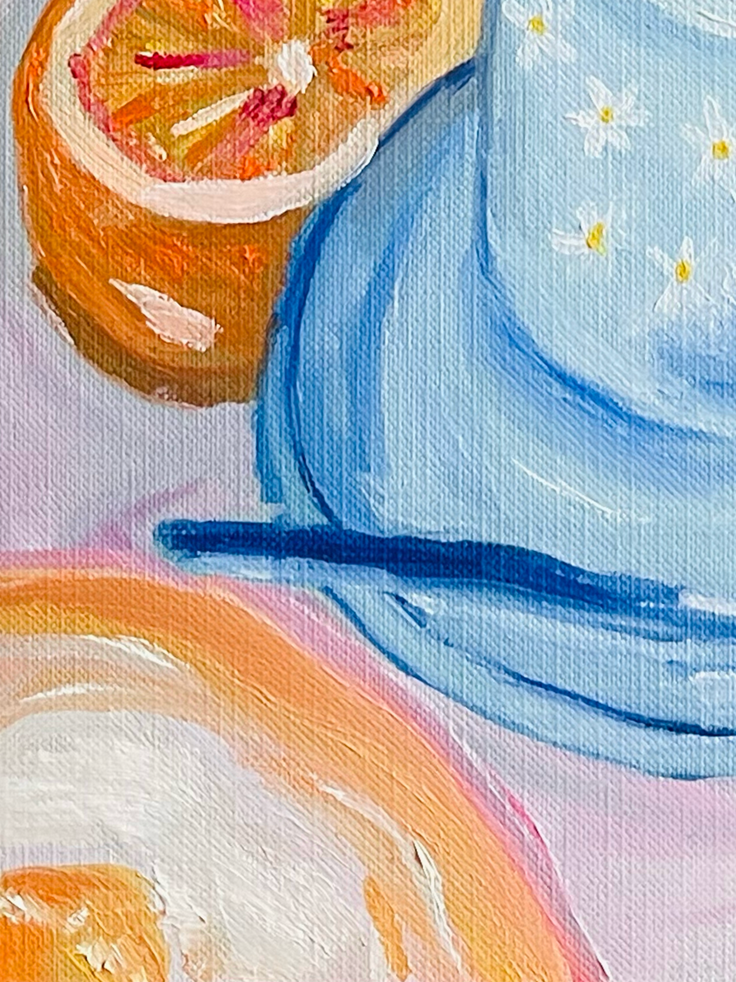 Tulips & Lattes Original Oil Painting 🌷