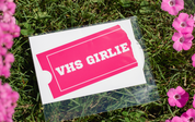 VHS Girlie Blockbuster Sticker 🎞️