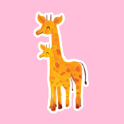 Nursery Baby Giraffe Sticker 🦒