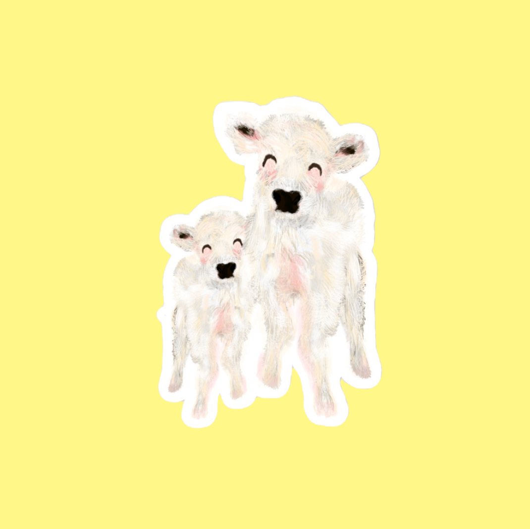 Baby Cows Sticker 🐮
