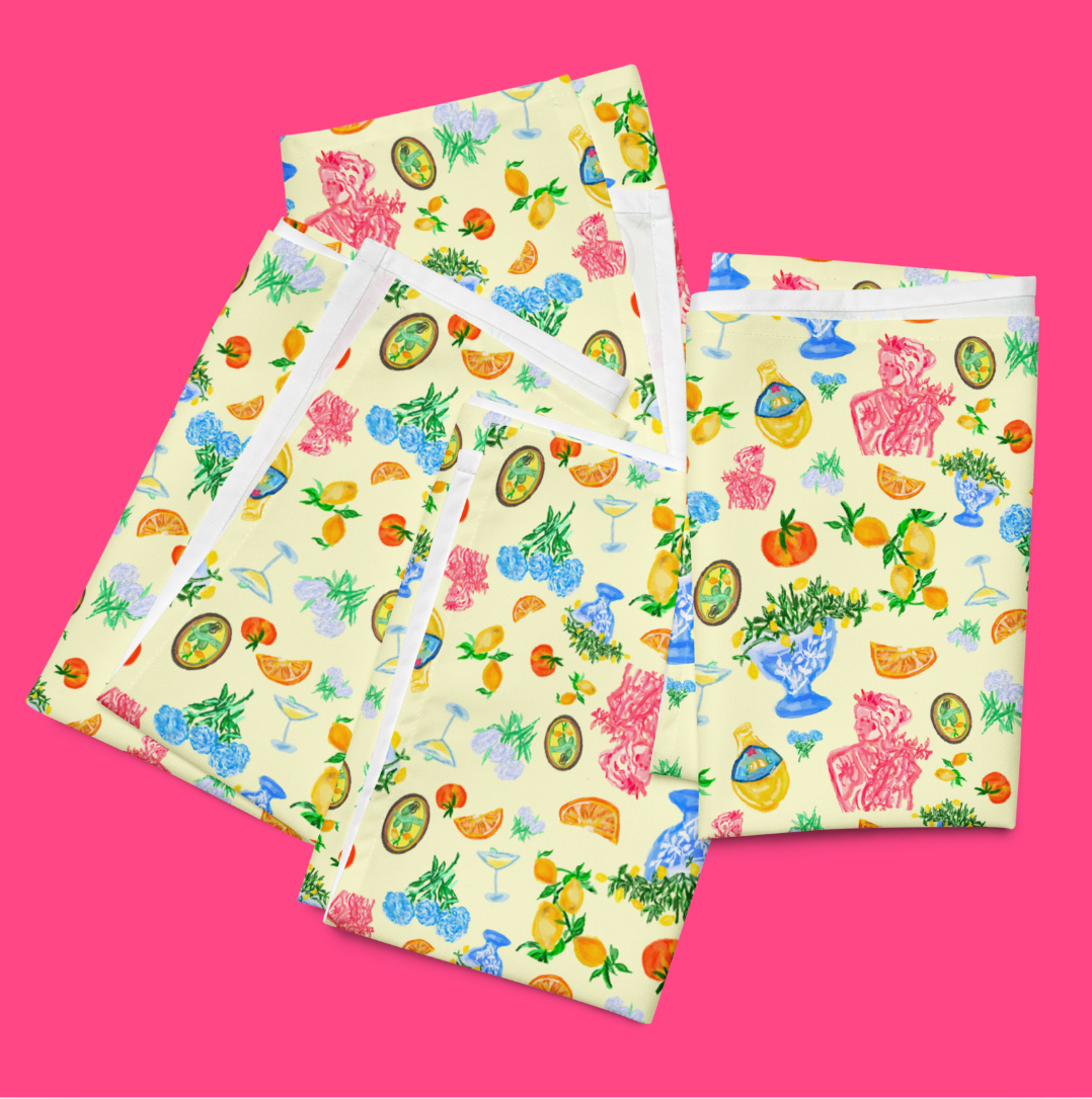 Italian Summer Napkin Set 🍋
