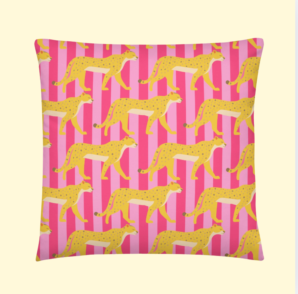 Bold Cheetah | Square Pillow 🐆