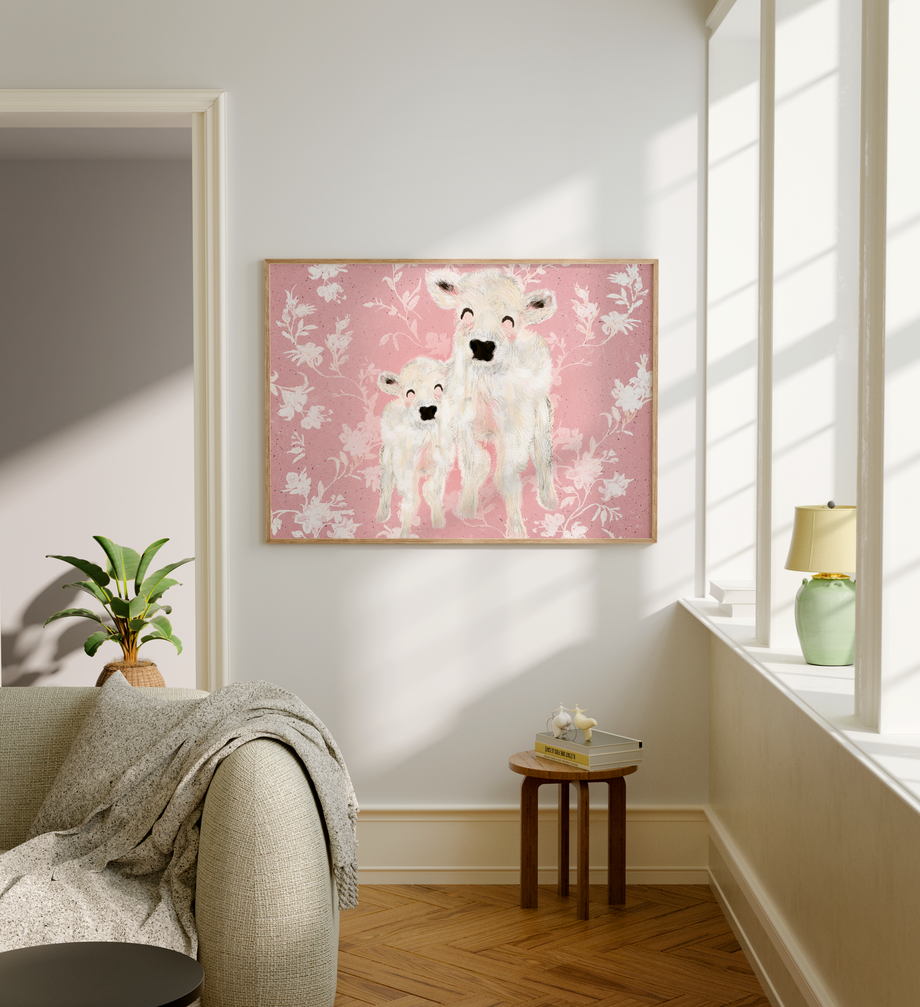 Cute Baby Cows Fine Art Print 🐮