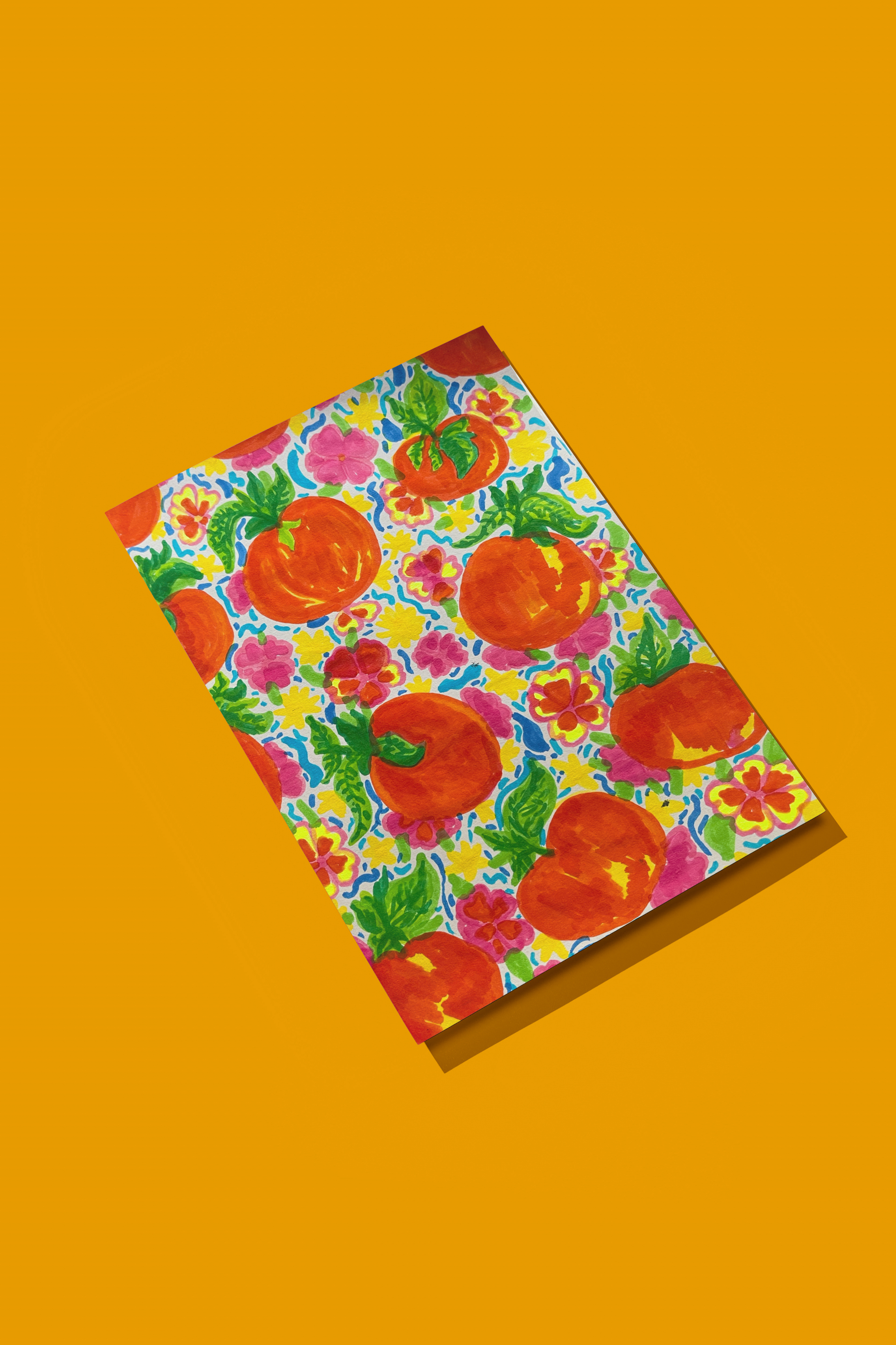 Doodled Fruit Mini Print 🍑