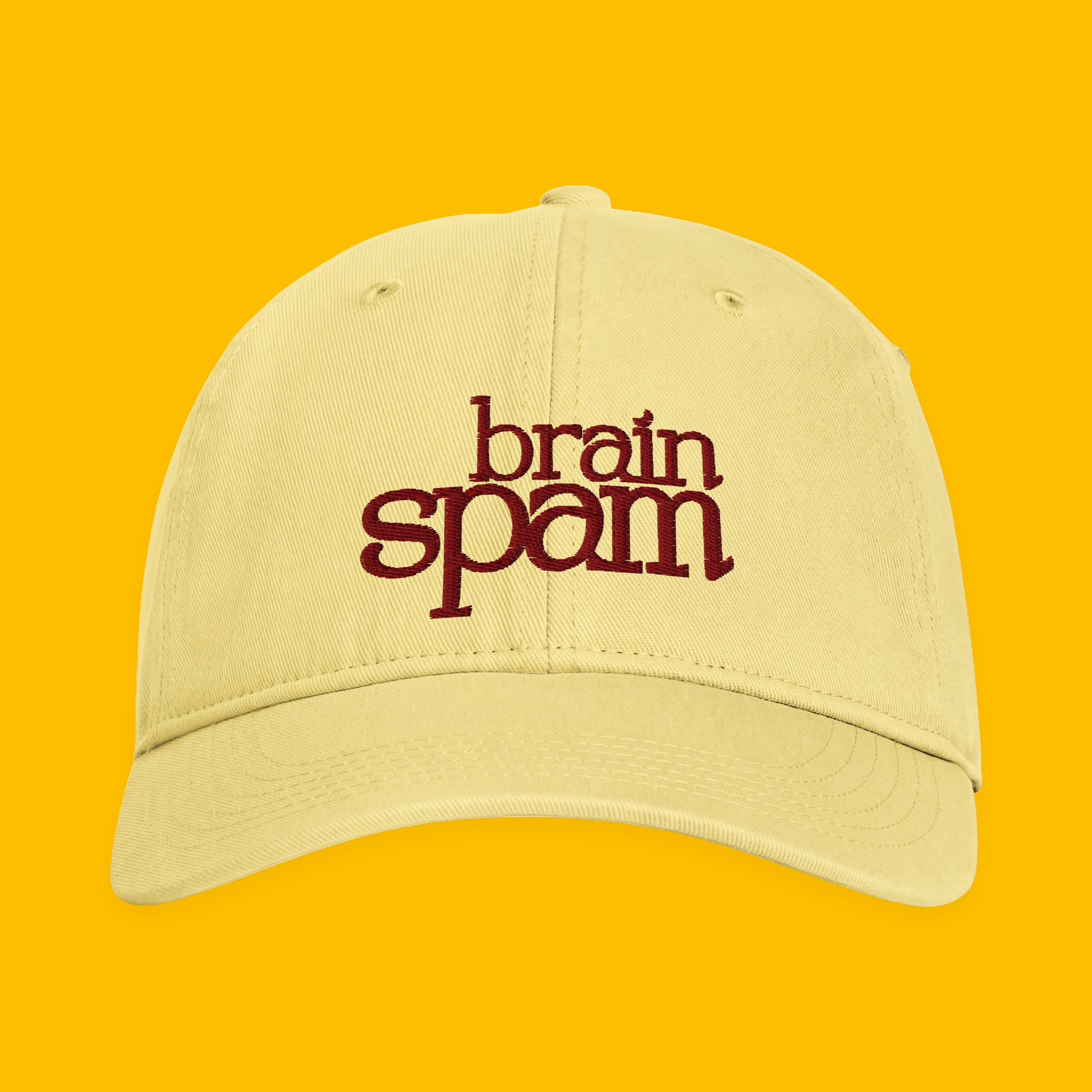 Brain Spam Embroidered Coastal Washed Cap with embroidered "Brain Spam" design — view 10 of 17